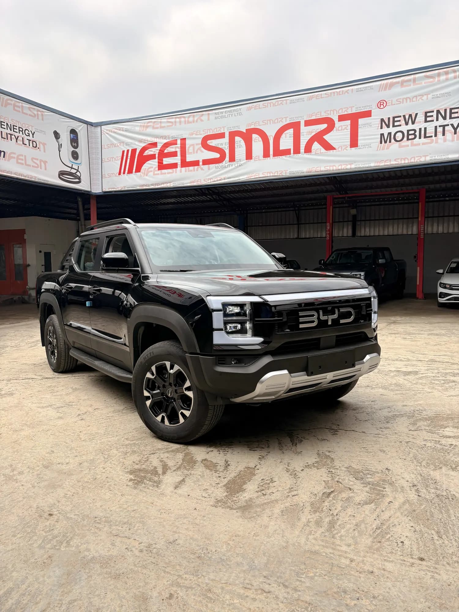 BYD Shark 6 at the Felsmart forecourt in Abuja