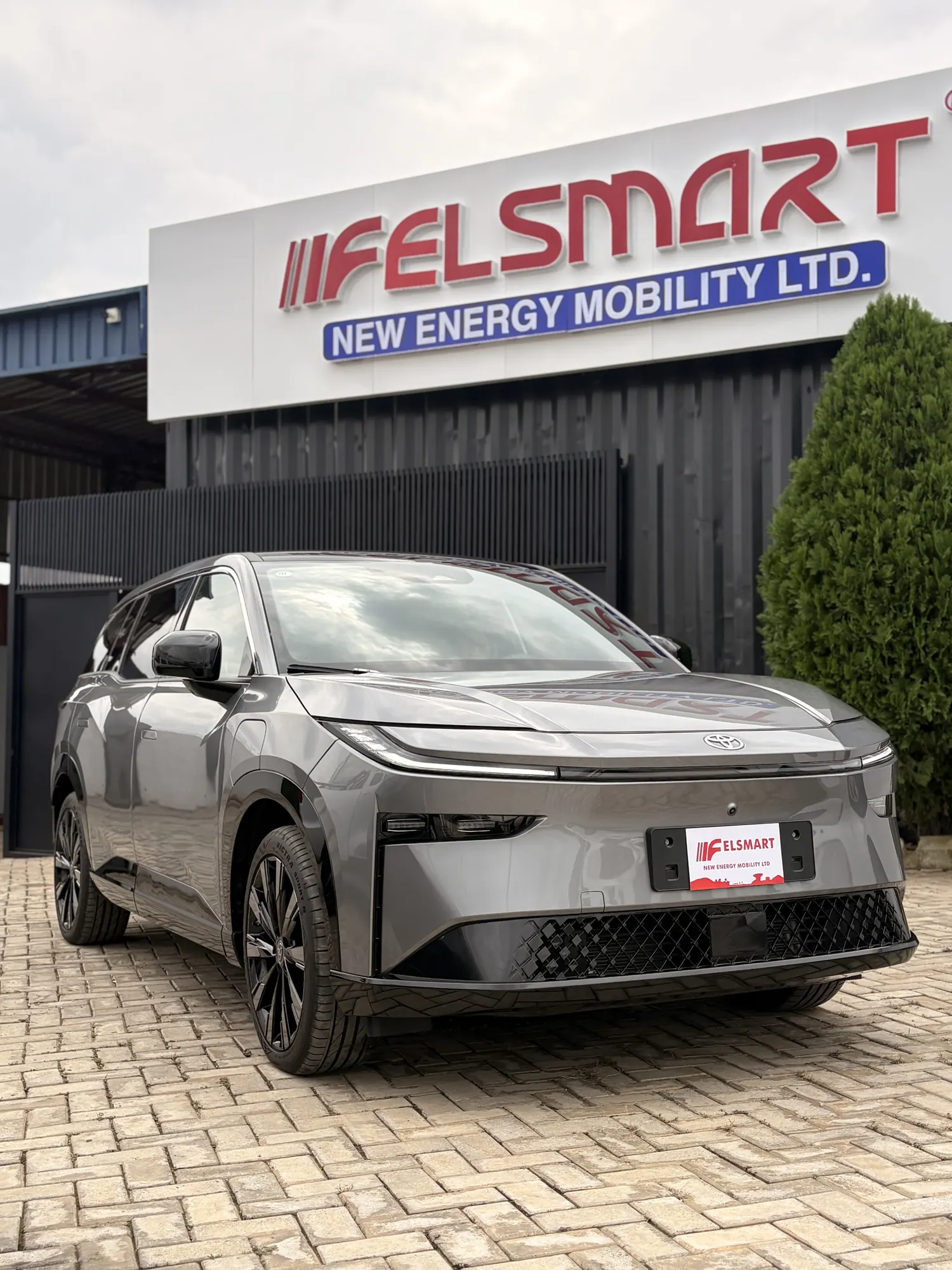 Toyota bZ3X at the Felsmart forecourt in Abuja